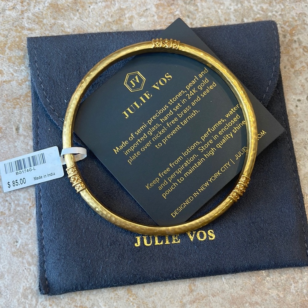 BNWT Julie Vos gold bracelet.